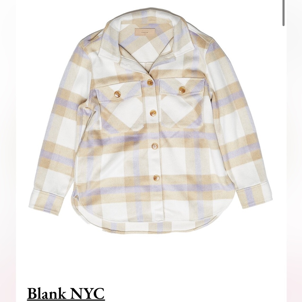 Blank NYC plaid flannel shacket